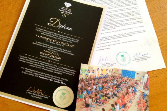 Hivatalosan bejegyzett magyar rekord lett Cup Song előadásunk!